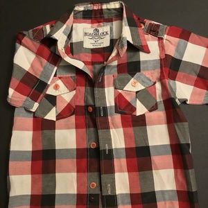 Roadblock Two Pocket Boys Plaid Button Down Shirt